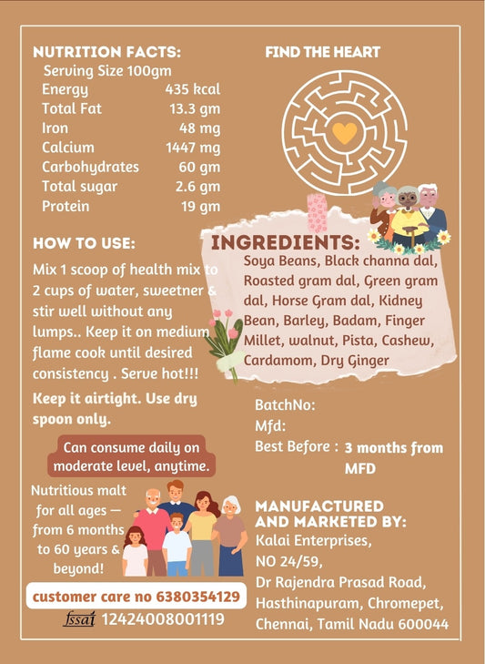 Aurtee's Pure Navadhaniyana Health Mix | Multi-Grain Wellness